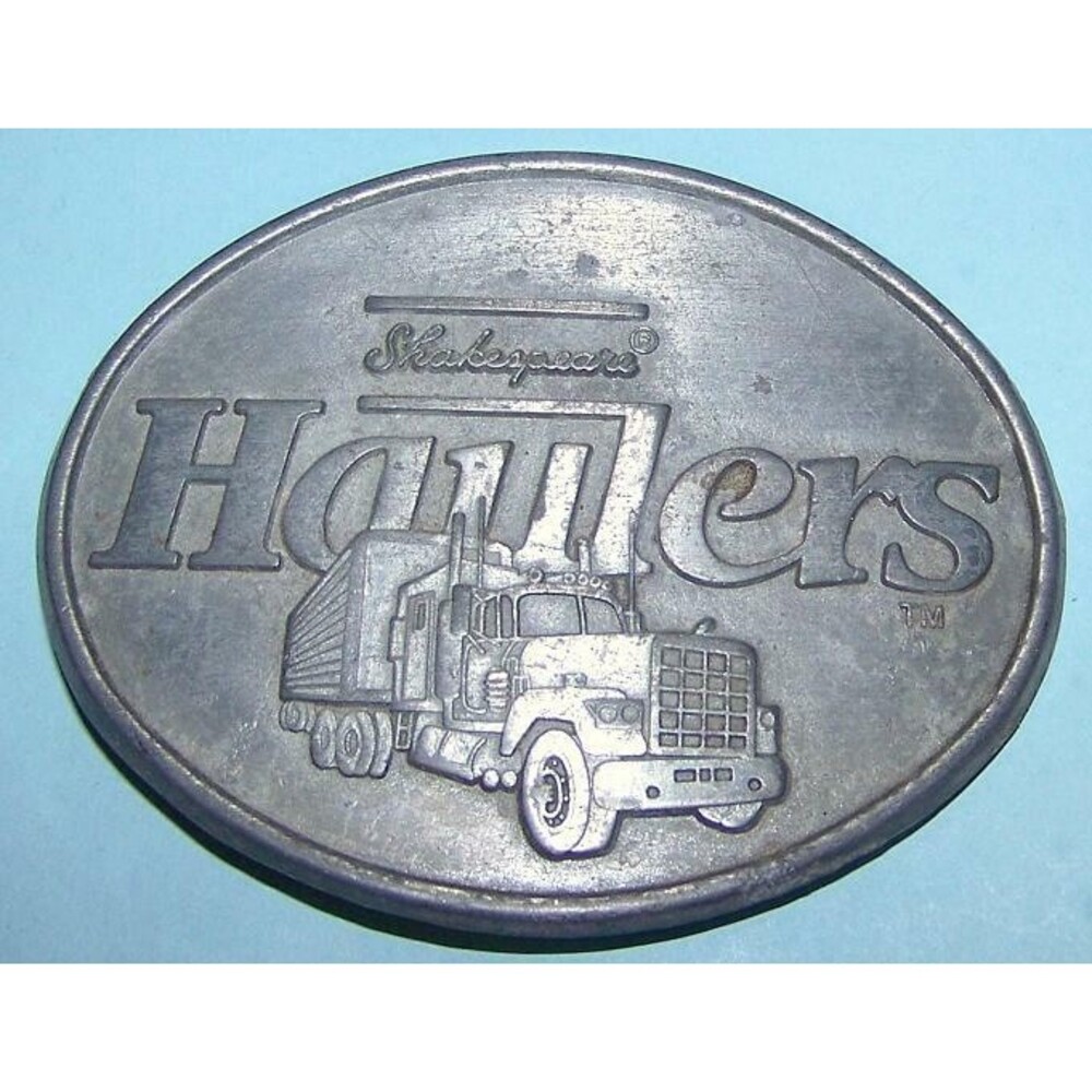 Shakespeare® Hauler Truckers Belt Buckle -Shakespeare® Fishing Gear Collectible